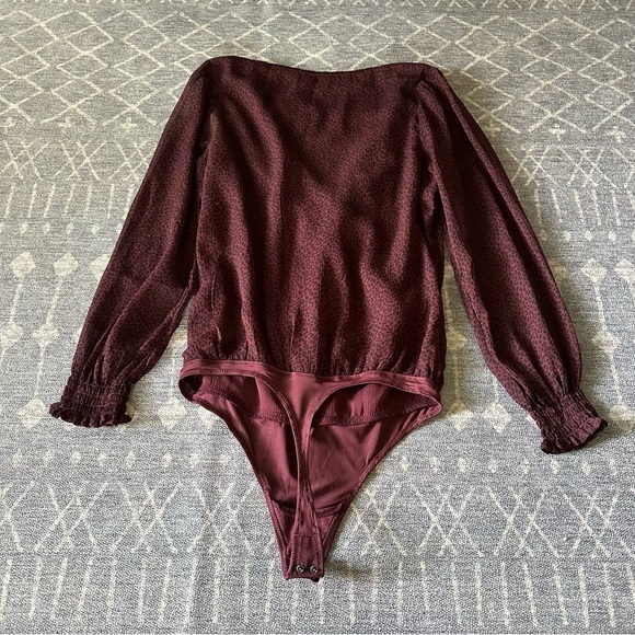 NWT Abercrombie & Fitch Long Sleeve Leopard Bodysuit - Picture 7 of 7